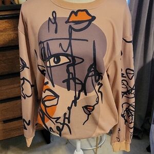 SHEIN Beige Ribbed Knit Top